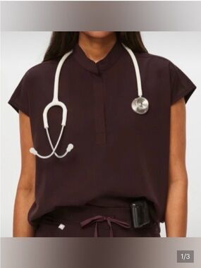 FIGS Rafaela Top - Espresso